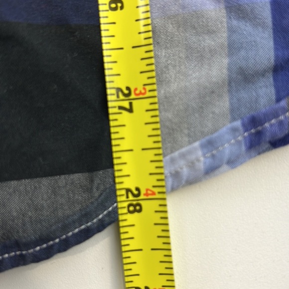 Ted Baker men's black plaid button down shirt size 5 - Picture 9 of 11